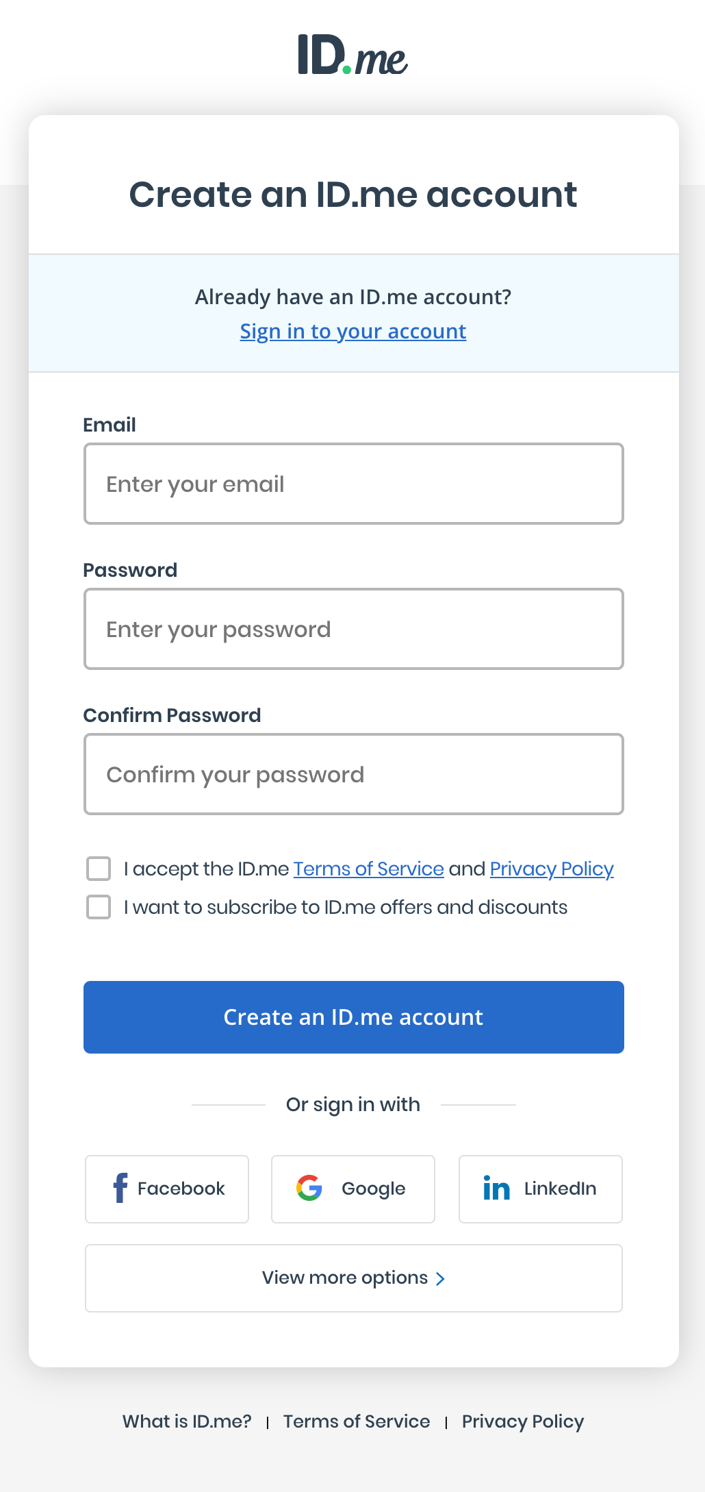 Setting up your ID.me account for work – ID.me Help Center