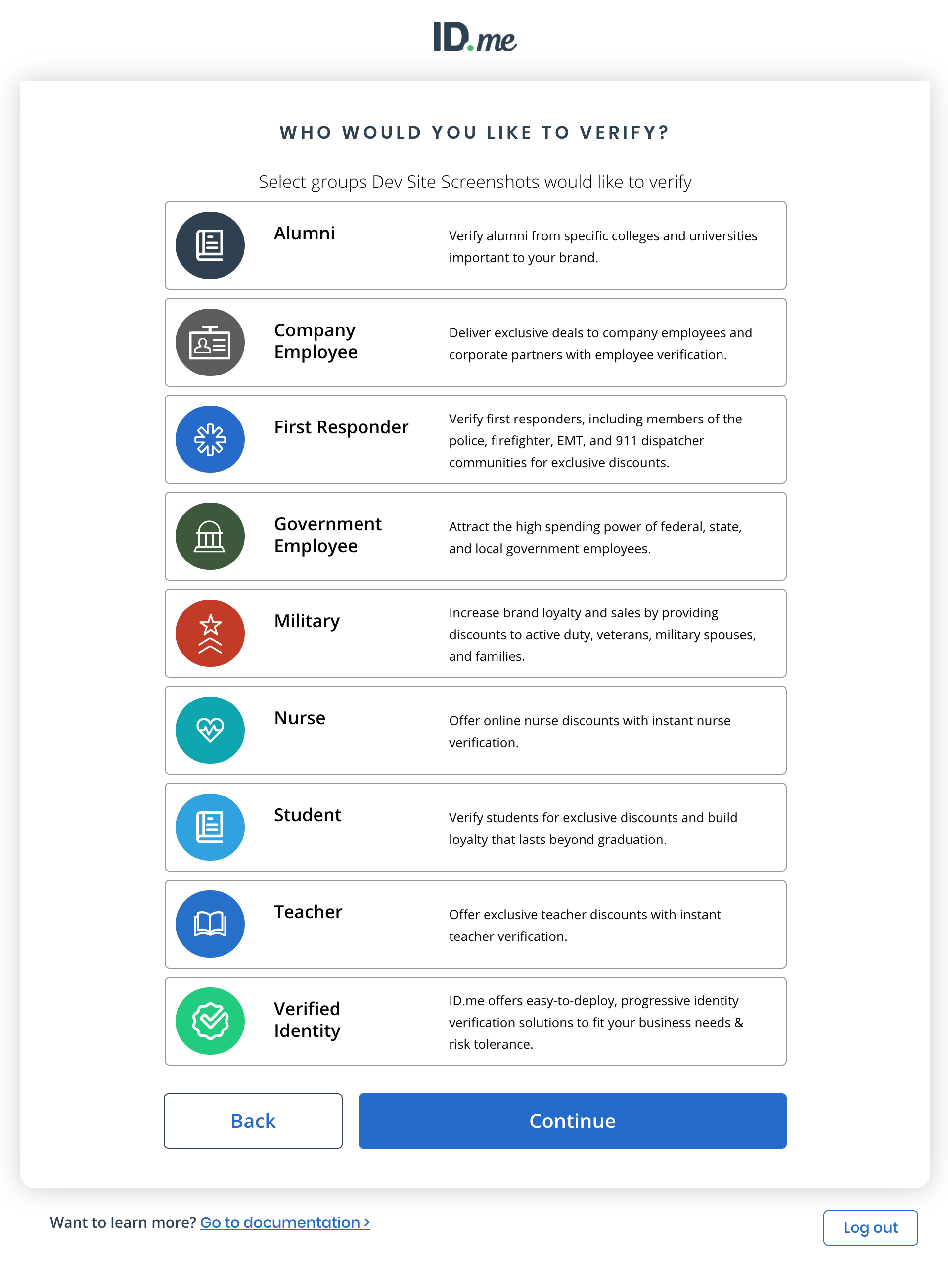 Real ID Document Pre Verification from ID.me 